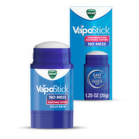 Vicks VapoStick, Invisible Solid Balm with Soothing Vicks Vapors, Non-Medicated, 1.25 Ounce