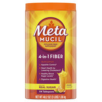 Metamucil Multi-Health Fiber Powder Orange & Real Sugar, 48.2 Ounce