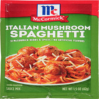 McCormick Italian Mushroom Spaghetti Sauce Seasoning Mix, 1.5 Ounce