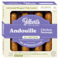 GILBERTS Sausage, Chicken, Smoked Andouille, 10 Ounce