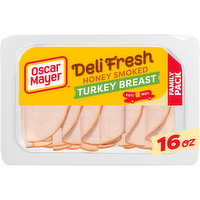 Oscar Mayer Deli Fresh Honey Smoked Turkey Breast Sliced Lunch Meat Family Size, 16 Ounce