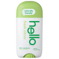 Hello Deodorant, Fresh Citrus, 24 hr, 2.6 Ounce