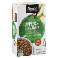 Essential Everyday Oatmeal, Instant, Apples & Cinnamon, 10 Each