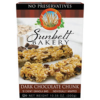Sunbelt Bakery Granola Bars, Dark Chocolate Chunk, Chewy, 10 Each