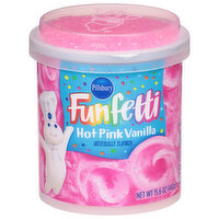 Pillsbury Funfetti Frosting, Hot Pink Vanilla, 15.6 Ounce
