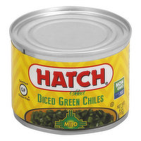 HATCH Green Chiles, Diced, Mild, 4 Ounce