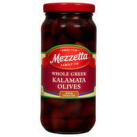 Mezzetta Olives, Kalamata, Whole Greek, 10 Ounce