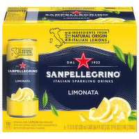 Sanpellegrino Sparkling Drinks, Italian, Limonata, 6 Each