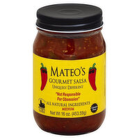 Mateo's Salsa, Gourmet, Medium, 16 Ounce