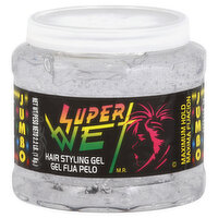 Super Wet Hair Styling Gel, Maximum Hold, Transparent, Jumbo, 2.2 Pound