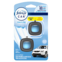 Febreze Car Febreze Car Air Freshener Vent Clip, Linen & Sky Scent, .06 oz, 2 Ct, 0.13 Ounce