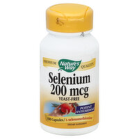 Nature's Way Selenium, 200 mcg, Capsules, 100 Each