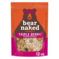 Bear Naked Granola Cereal, Triple Berry, 12 Ounce