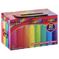 Cra Z Art Sidewalk Chalk, Washable, 32 Each