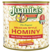 Juanita's Foods Hominy, The Original, Mexican Style, 25 Ounce