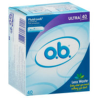 O.B. Tampons, Ultra, 40 Each