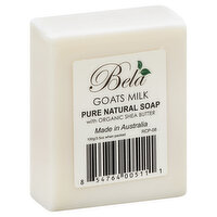 Bela Soap, Pure Natural, with Organic Shea Butter, Goats Milk, 3.5 Ounce