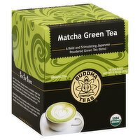 Buddha Teas Green Tea, Organic, Matcha, Bags, 18 Each