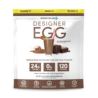 Designer Protein Totally Egg Powder, Dutch Chocolate, 12.4 Ounce