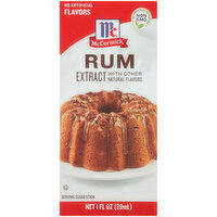 McCormick Rum Extract With Other Natural Flavors, 1 Fluid ounce