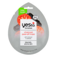 Yes To Tomatoes Peel-Off Mask, Charcoal, Blemish Prone Skin, 1 Each