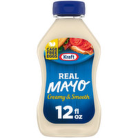 Kraft Real Mayo Creamy & Smooth Mayonnaise, 12 Fluid ounce