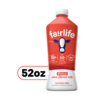 fairlife Whole Ultra-Filtered Milk, Lactose Free, 52 fl oz, 52 Fluid ounce
