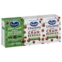 Ocean Spray Craisins Cranberries, Dried, 50% Less Sugar, 6 Each