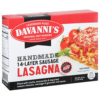 Davanni's Lasagna, 14-Layer Sausage, Handmade, 32 Ounce