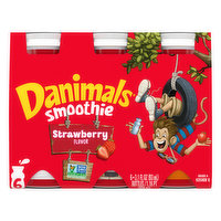 Danimals Strawberry Smoothies, 6 Each