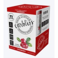 Carbliss Cranberry Vodka Cocktails, 4 Pack cans, 48 Fluid ounce