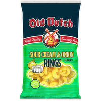 Old Dutch Sour Cream & Onion Rings Corn Snack, 8 Ounce