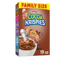 Cocoa Krispies Cold Breakfast Cereal, Original, Family Size, 19 Ounce