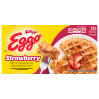 Eggo Waffles, Strawberry, 10 Each