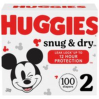 Huggies Snug & Dry Diapers, Disney Baby, 2 (12-18 lb), 100 Each