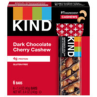 Kind Bars, Dark Chocolate Cherry Cashew, 6 Each