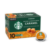 Starbucks K-Cup Coffee Pods, Caramel Naturally Flavored, 10 Each