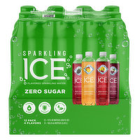 Sparkling Ice Sparkling Water. Zero Sugar, 4 Flavors, 12 Pack, 12 Each