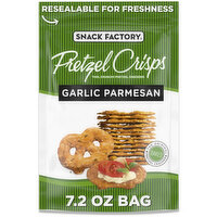 Snack Factory® Garlic Parmesan Pretzel Crisps, 7.2 Ounce