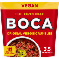 Boca Original Vegan Veggie Crumbles, 12 Ounce