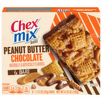 Chex Mix Bars, Peanut Butter Chocolate, 6 Each