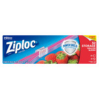 Ziploc Slider Bags, Storage, Gallon, 32 Each