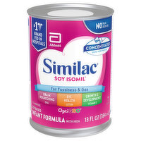 Similac Infant Formula with Iron, Soy-Based, OptiGro, Concentrated, 0-12 Months, 13 Fluid ounce