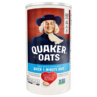 Quaker Oats Oats, Quick 1-Minute, 100% Whole Grain, Rolled, 18 Ounce
