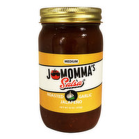 JoMamma's Salsa, Roasted Garlic Jalapeno, 16 Ounce