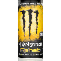 Monster Monster Rehab Energy Iced Tea + Lemonade + Energy, 15.5 Fluid ounce
