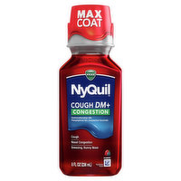 Vicks Cough Vicks NyQuil Cough DM + Congestion Nighttime Medicine, Cherry, 12 OZ, 8 Ounce