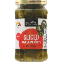 Essential Everyday Jalapenos, Hot, Sliced, 12 Ounce