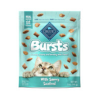 Blue Buffalo BLUE Bursts Crunchy Cat Treats, Seafood, 5 Ounce