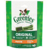 Greenies Dental Treats, Original, Petite, 10 Each